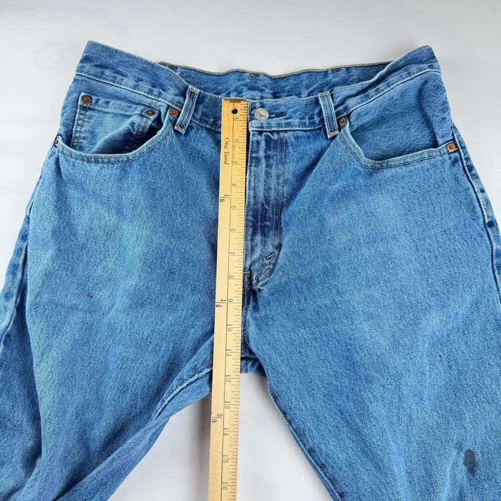 Levi's 501 Original Fit Straight Leg Button Fly Medium Wash Denim Jeans
